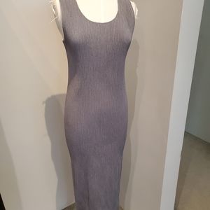 Issey Miyake gray pleated dress size M